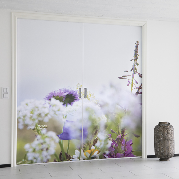 Liune Double doors magnet print picture flowers
